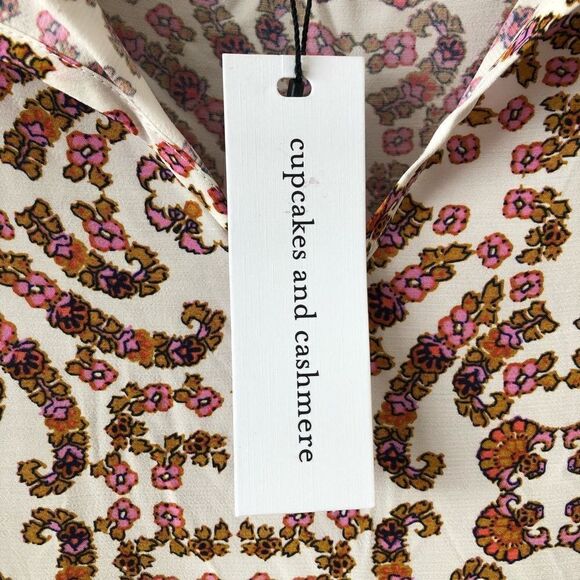 Nwt - Cupcake & Cashmere Floral Peplum Top - Picture 7 of 8